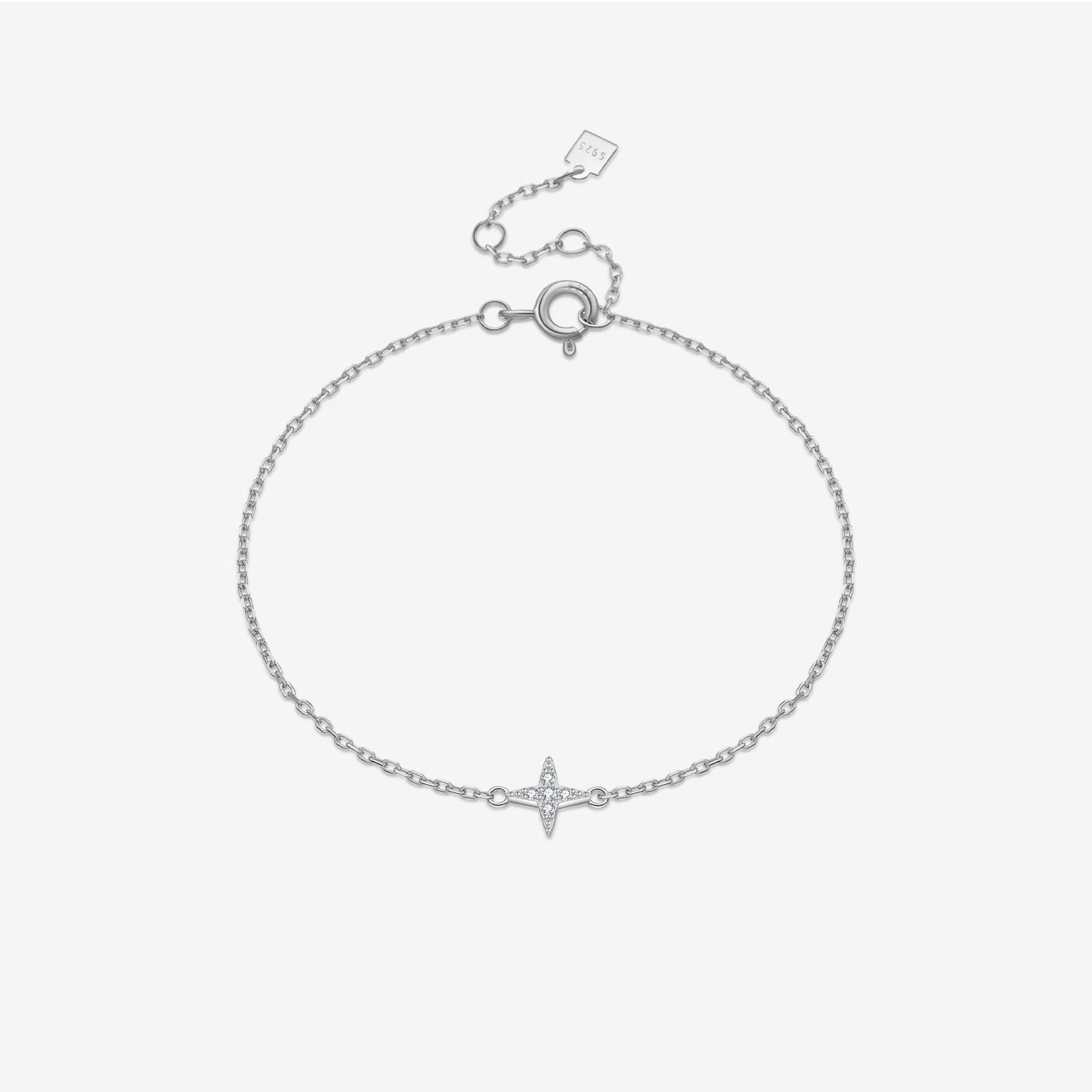 Noelle Star Bracelet - Platinum - 5