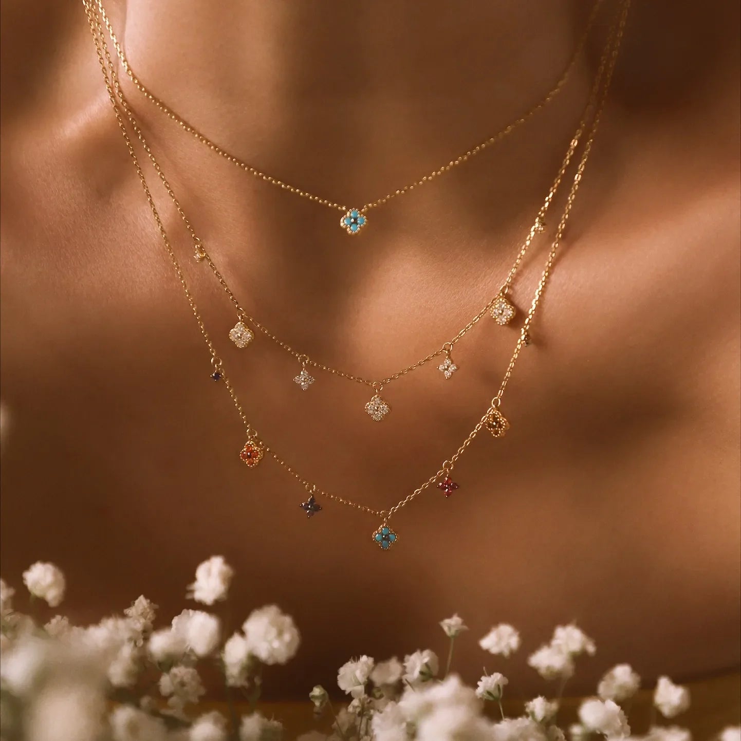 Noor Charm Necklace - Necklace - Gold - 4