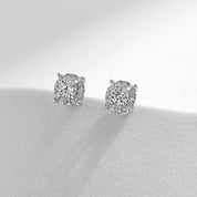 Noor Silver Stud Earrings - 4