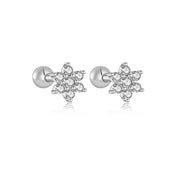 Nora Spark Studs - Platinum - Crystal - 3
