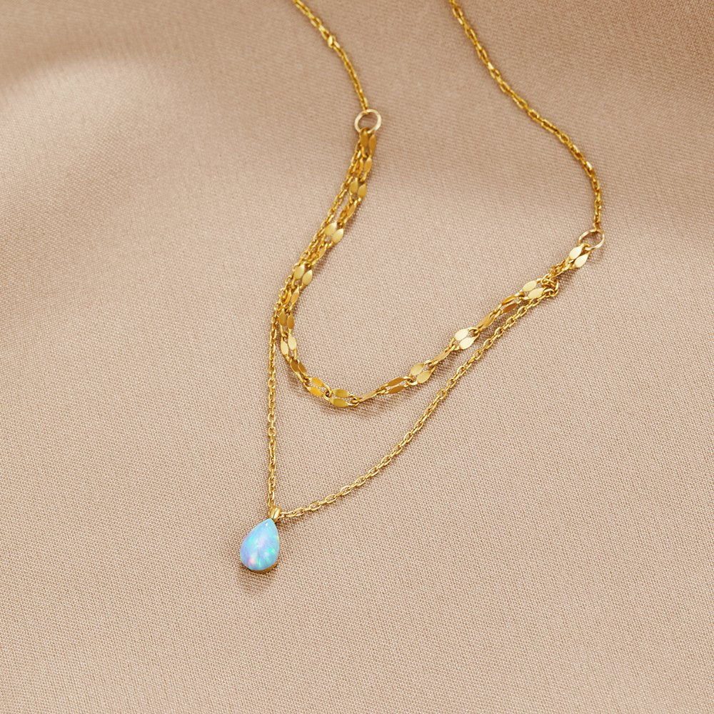 Nova Opal Drop Necklace - Necklace - 5