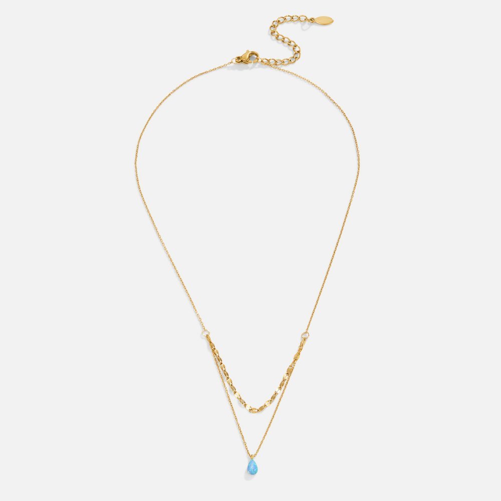 Nova Opal Drop Necklace