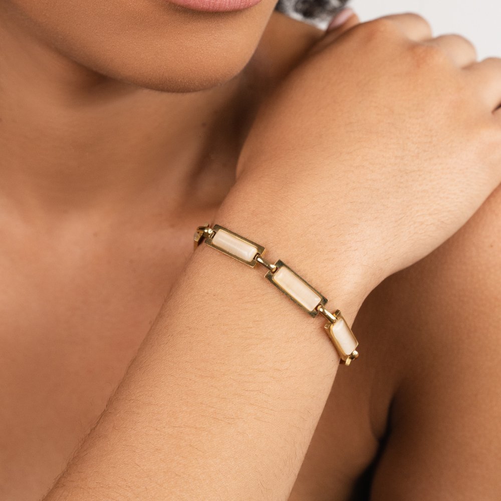 Opal Baguette Charm Bracelet - Bracelet - 1