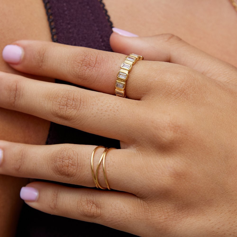 Poppy Crystal Ring - Ring - US 6 | UK L - 1