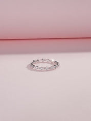 Mia Silver Crystal Ring