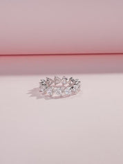 Freya Silver Crystal Ring