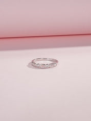 Eva Silver Crystal Ring