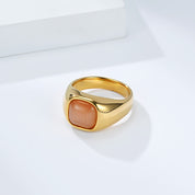 Odette Pink Cat's Eye Ring