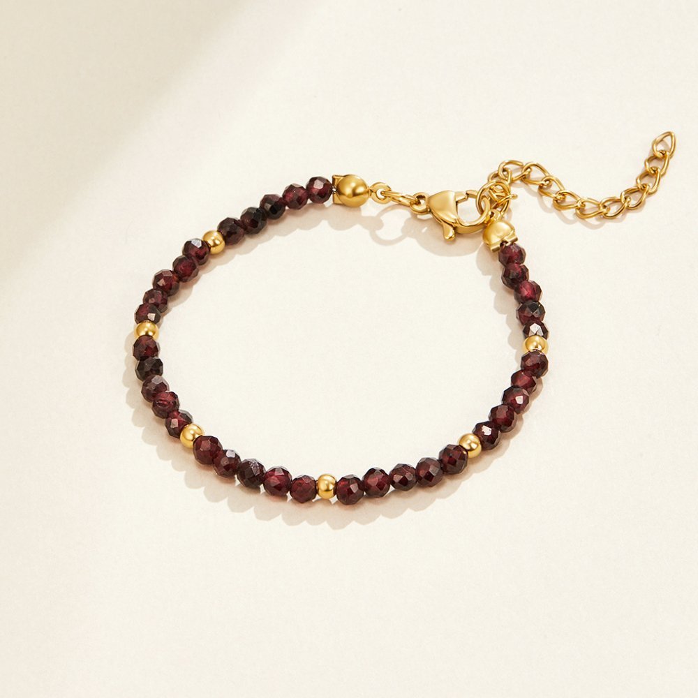 Ravenna Garnet Bead Bracelet - NAVALLIBracelet