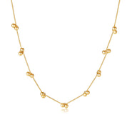 Raya Beaded Necklace - Gold - 2