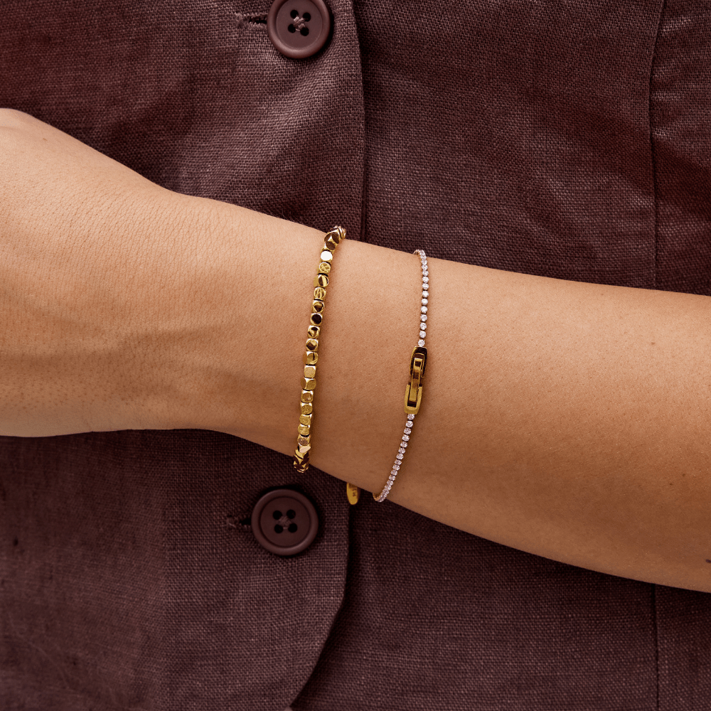 Reina Cube Gold Bracelet - NAVALLIBracelet
