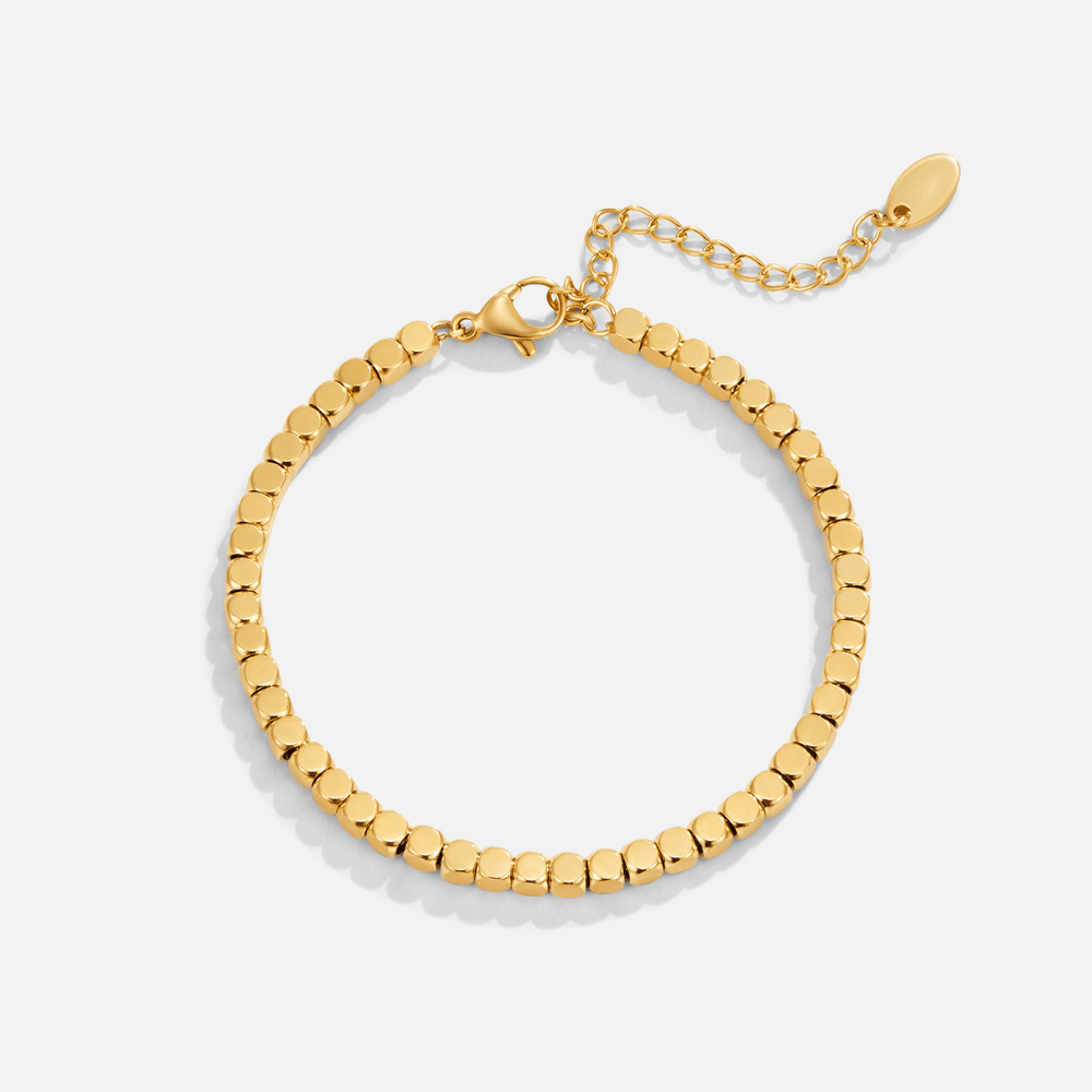 Reina Cube Gold Bracelet - Bracelet - 4