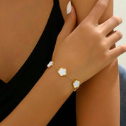 Rhea Clover Bracelet - White - 4