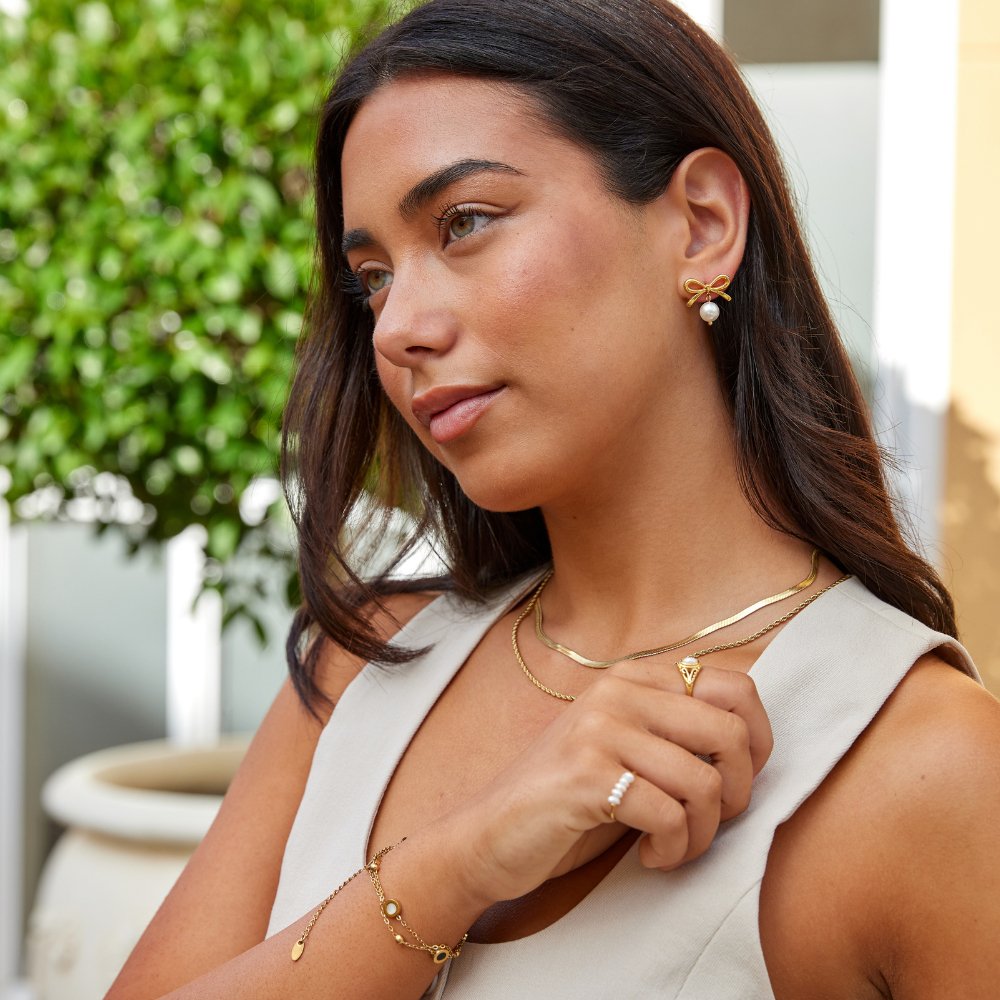 Rina Pearl Earrings - Earrings - 4