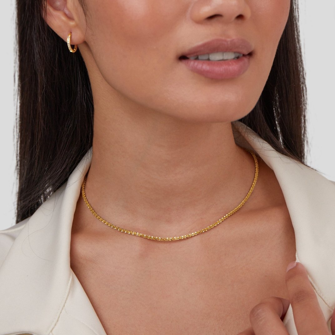 Roselle Gold Necklace - Necklace - 1