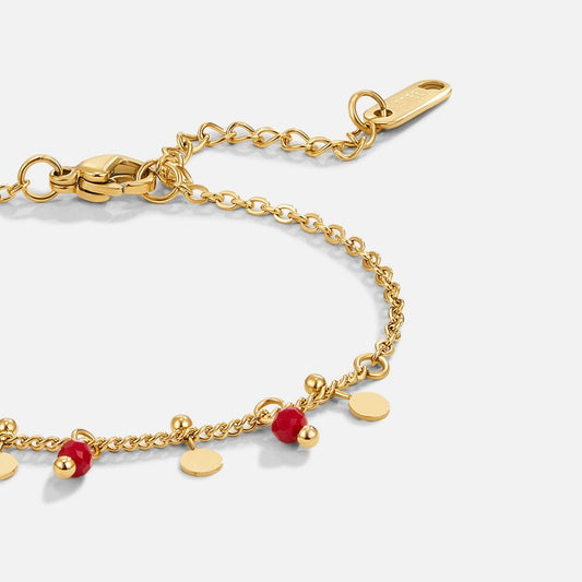 Ruby Red Bead Bracelet - My StoreBracelet