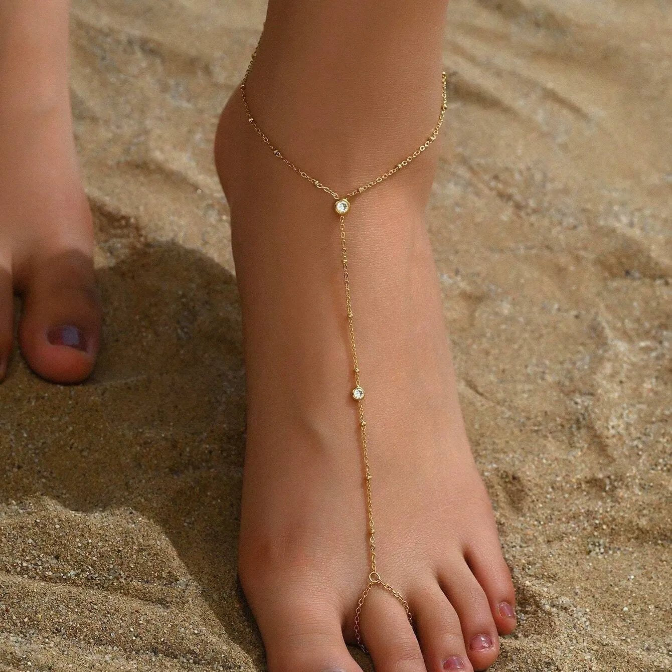 Sabine Sleek Anklet - Anklets - Gold - 1