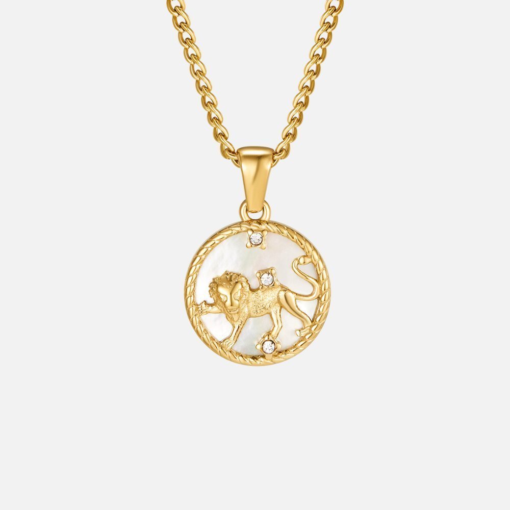 Sabine Zodiac Necklace - Necklace - August - Leo - 12