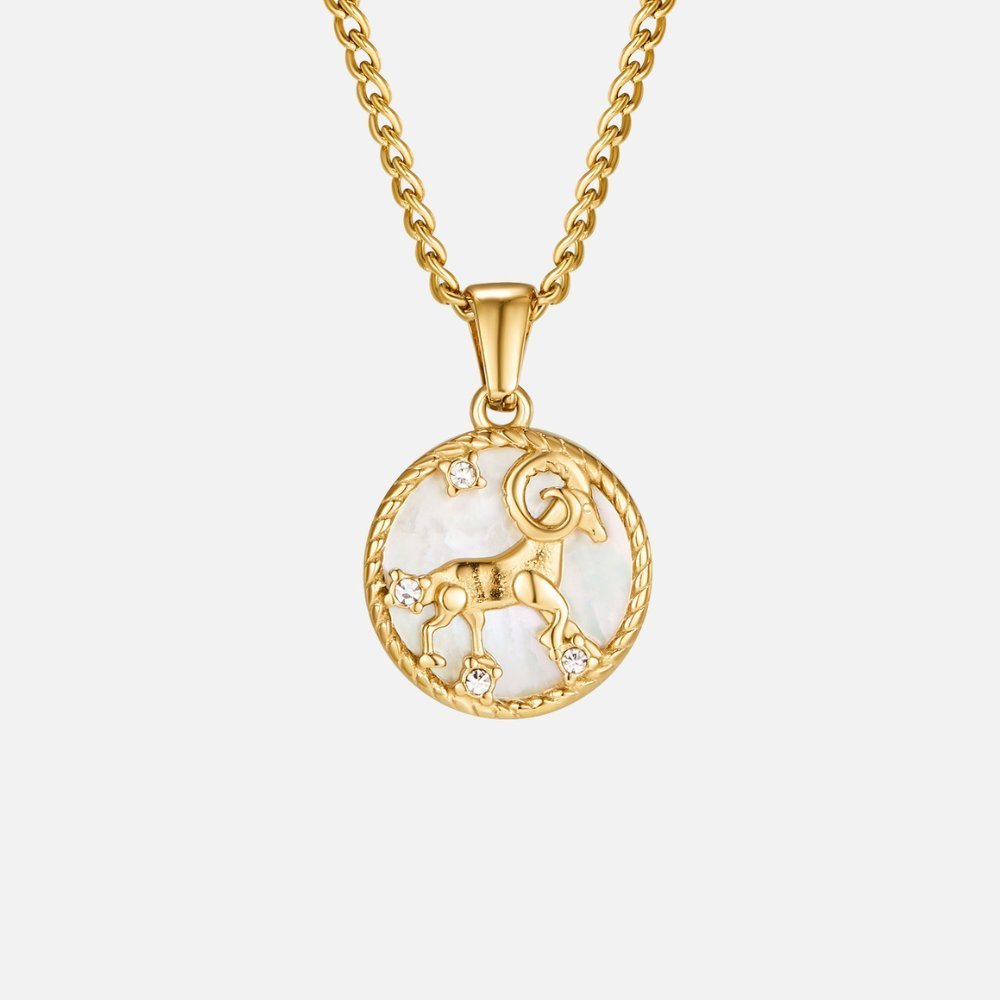 Sabine Zodiac Necklace - Necklace - April - Aries - 8