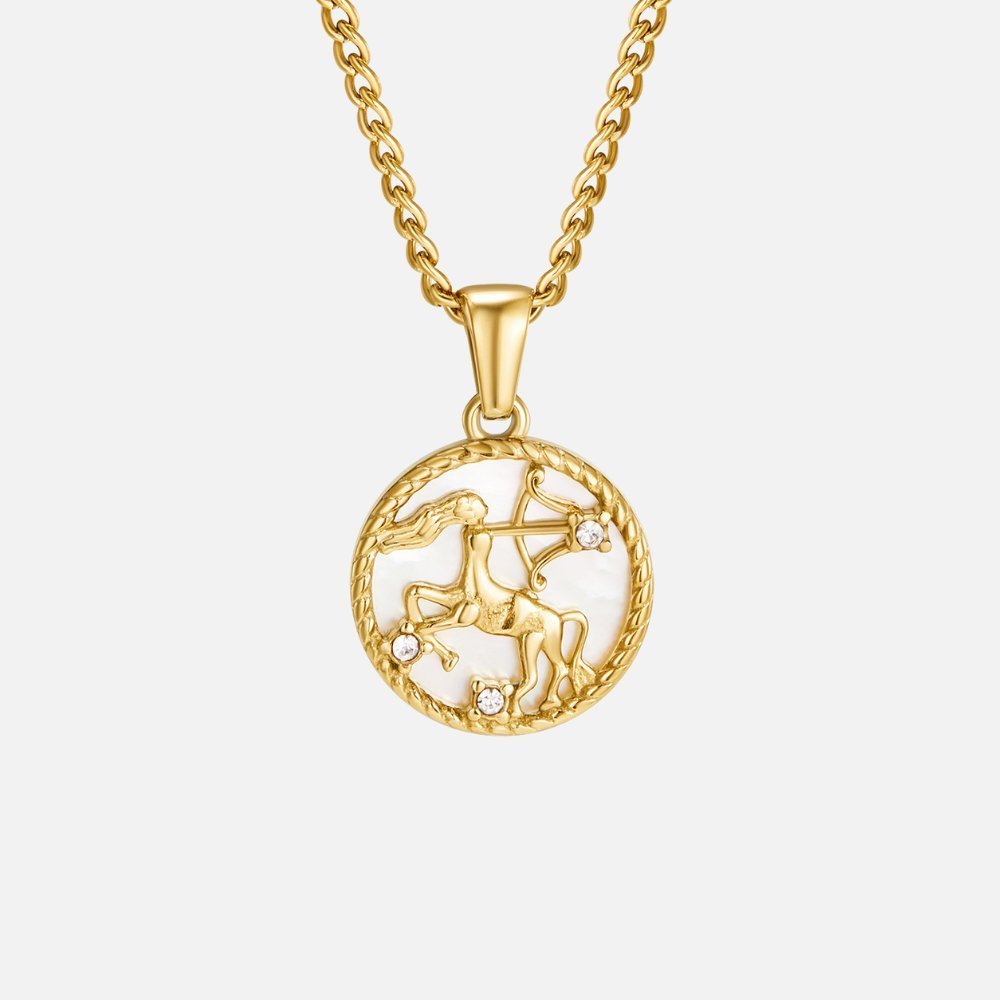 Sabine Zodiac Necklace - Necklace - December - Sagittarius - 16