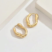 Sana Hoop Earrings - Gold - 4