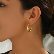 Sana Hoop Earrings - Gold - 3
