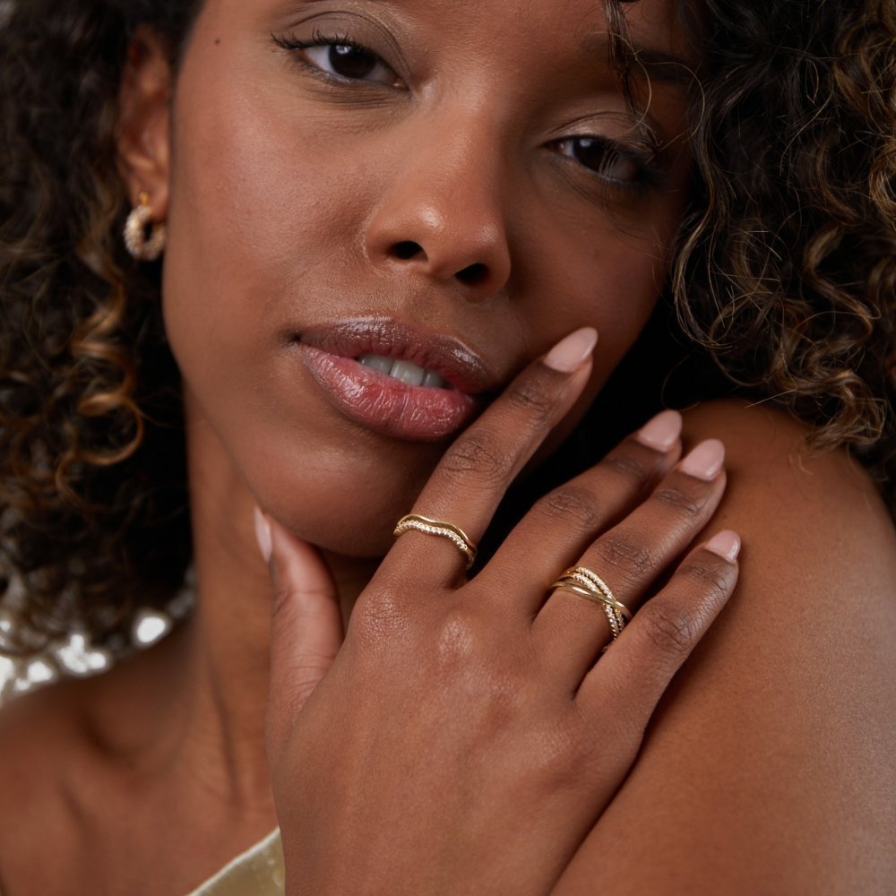 Selene Crystal Ring - Ring - Adjustable US 5 - 7 | UK J - N - 3