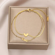 Selene Love Anklet - NAVALLI