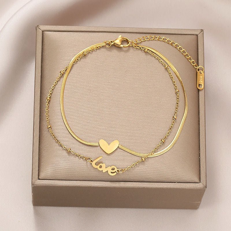 Selene Love Anklet - NAVALLI