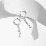 Selene Silver Drop Earrings - NAVALLI