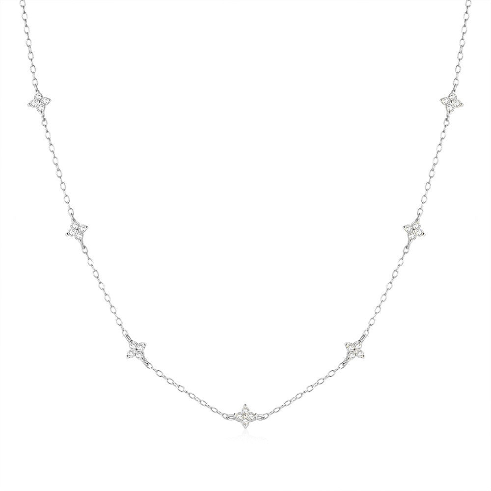 Selene Sparkle Necklace - Necklace - Silver - 
