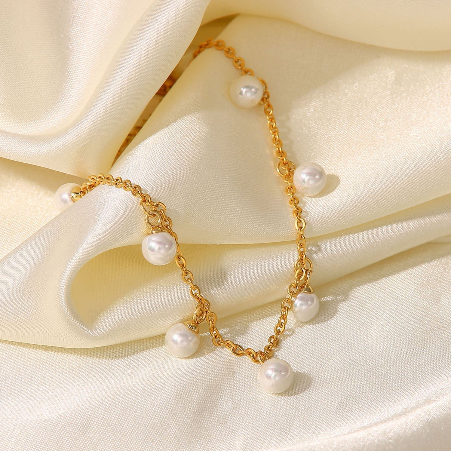 Seren Twist Gold Anklet - NAVALLI
