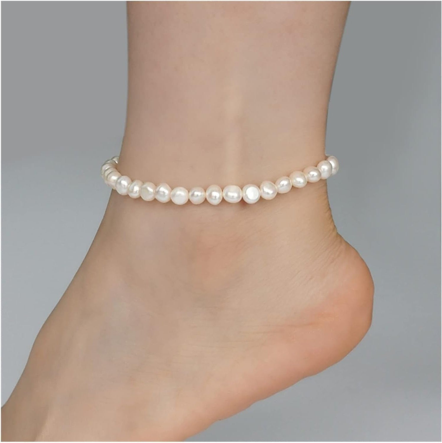 Serena Natural Pearl Anklet - Anklet - Gold - 1