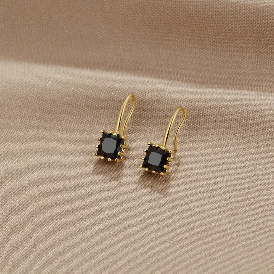 Sienna Crystal Black Earrings - Earrings - 4