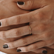 Sienna Crystal Ring - 6 - Gold - 3