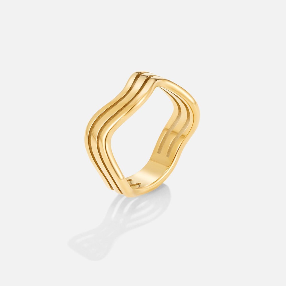 Siren Statement Gold Ring - Ring - US 6 | UK L - 2