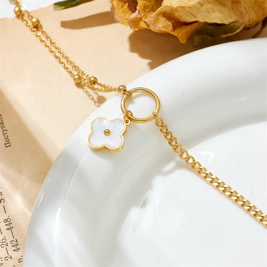 Sofia Clover Anklet - Anklet - 2