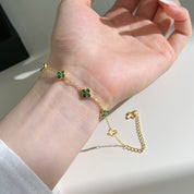 Sophie Lucky Charm Bracelet - Bracelets - Gold - Crystal - 5