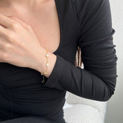 Sophie Lucky Charm Bracelet - Bracelets - Gold - Crystal - 3