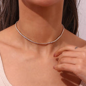 Soraya Crystal Choker - Gold - 14 inches - 1
