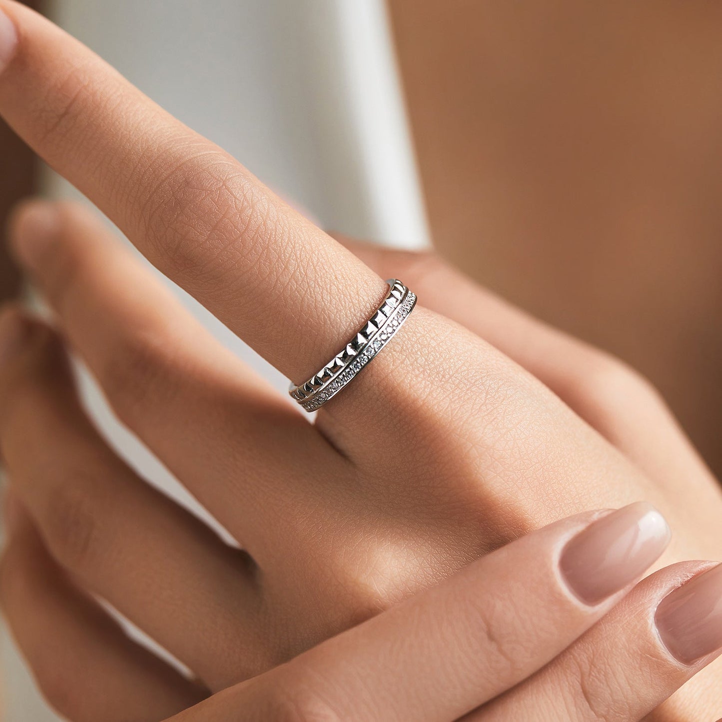 Soraya Silver Ring - NAVALLI