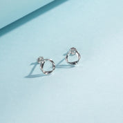 Stella Silver Stud Earrings - NAVALLI