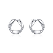 Stella Silver Stud Earrings - 2