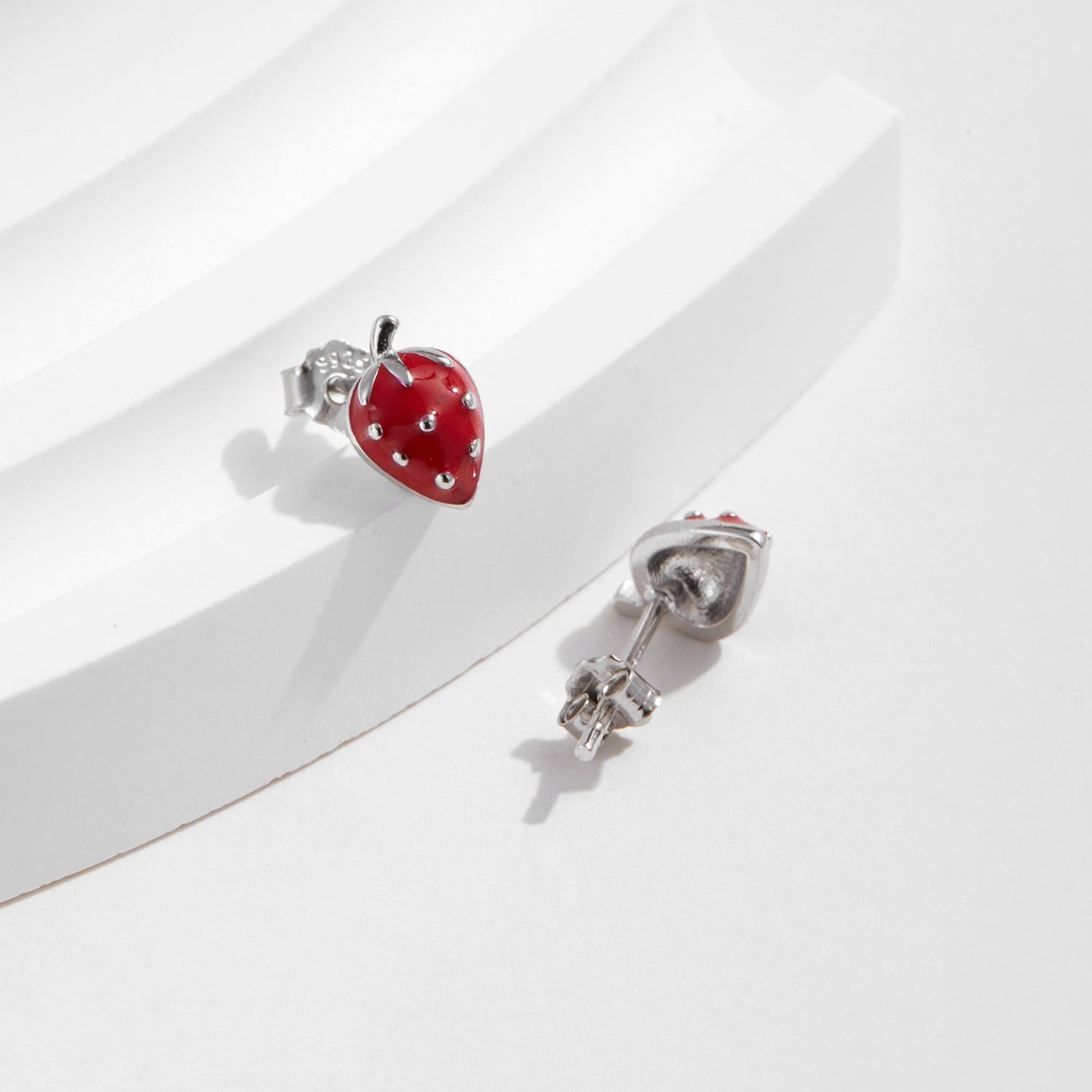Strawberry Stud Earrings - NAVALLI