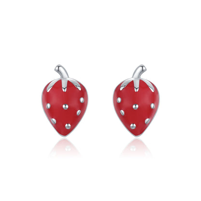 Strawberry Stud Earrings - NAVALLI
