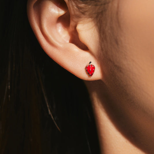 Strawberry Stud Earrings - NAVALLI