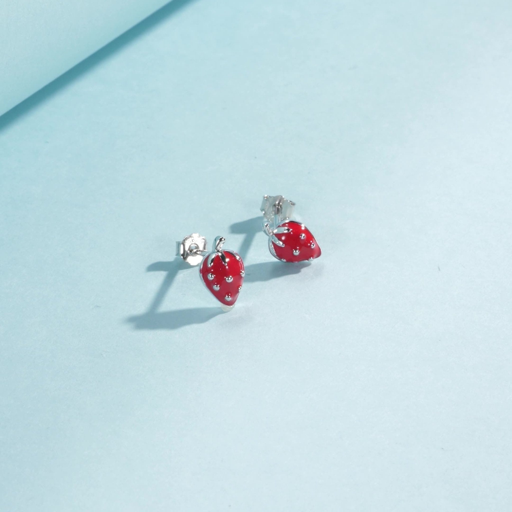 Strawberry Stud Earrings - 3
