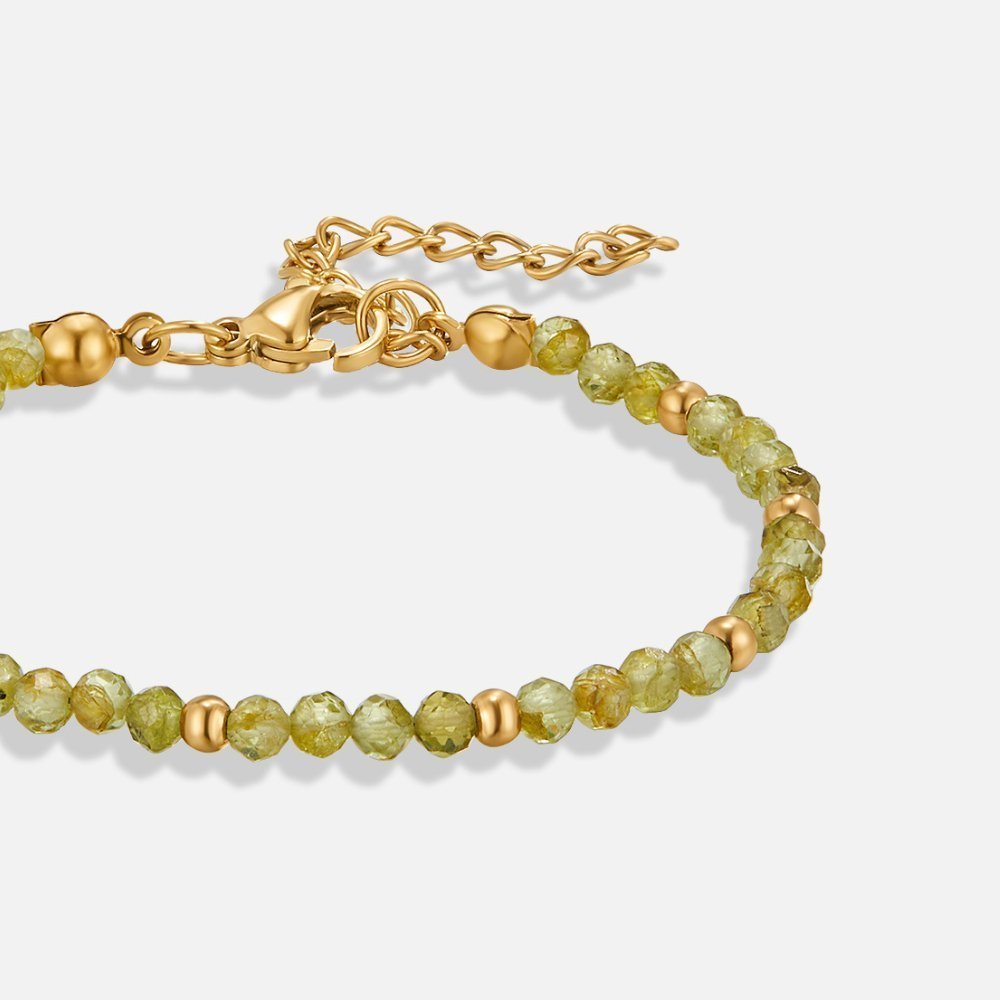 Sylvie Peridot Bead Bracelet - Bracelet - 2