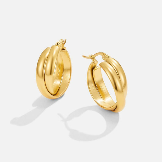 Talia Gold Hoop Earrings - My StoreEarrings