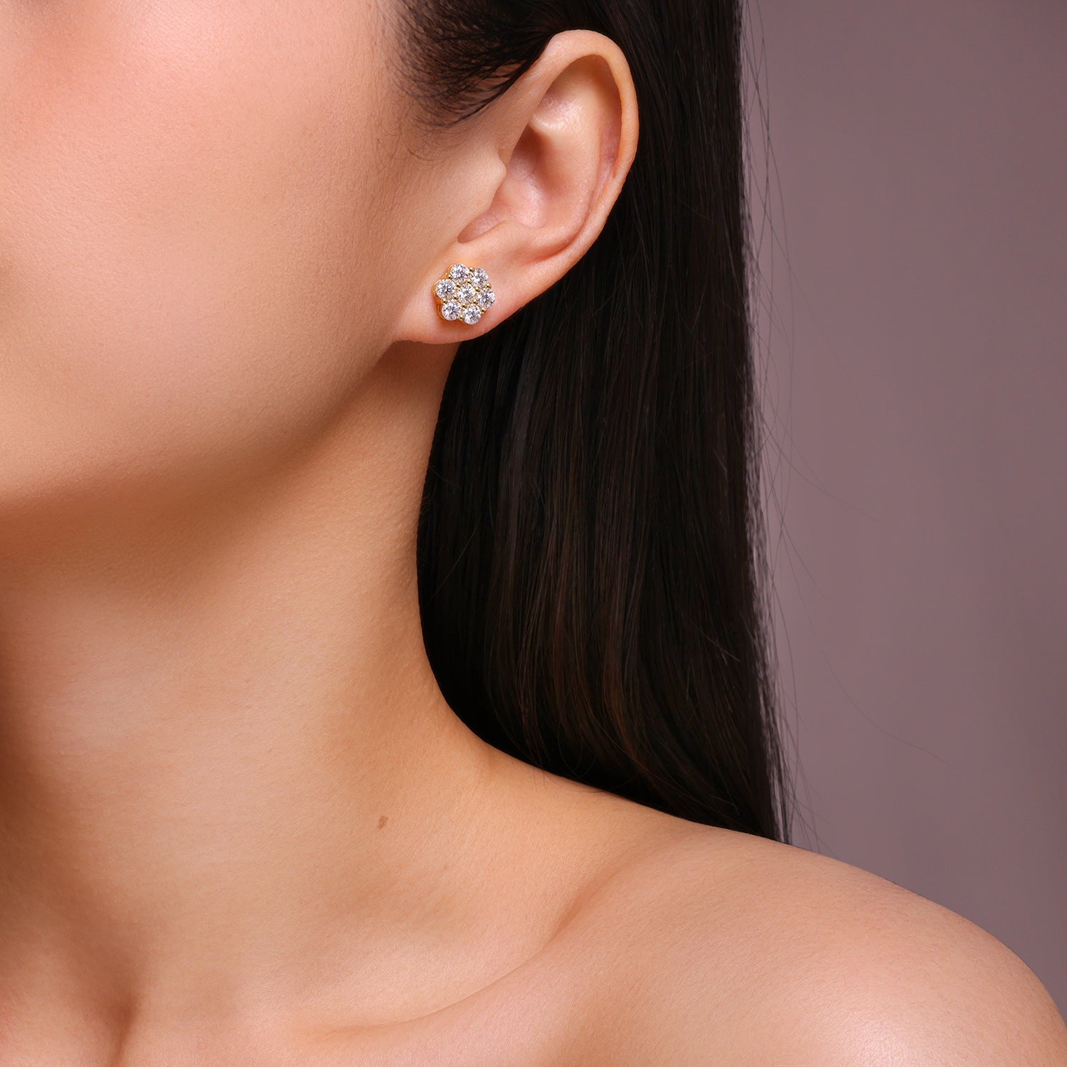 Talia Gold Studs - 11.7mm/0.46inch - 3